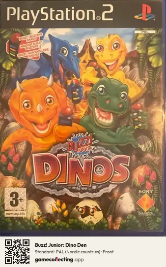 Buzz! Junior: Dino Den PlayStation 2, Nordic countries box front