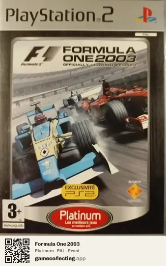Formula One 2003 PlayStation 2, PAL box front
