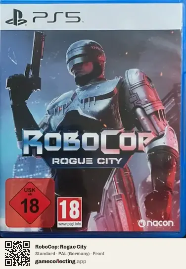 RoboCop: Rogue City PlayStation 5, Germany box front