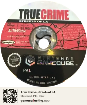 True Crime: Streets of LA Nintendo GameCube, PAL disc