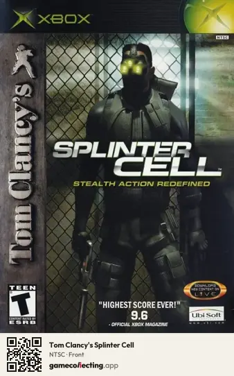 Tom Clancy's Splinter Cell Xbox, NTSC box front