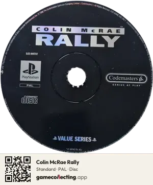Colin McRae Rally PlayStation, PAL disc