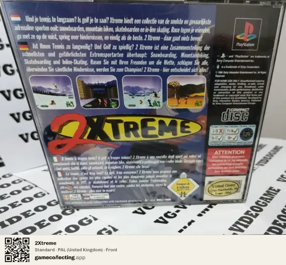 2Xtreme PlayStation, United Kingdom box front