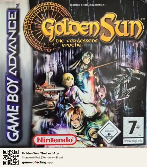Golden Sun: The Lost Age Game Boy Advance, Germany box front