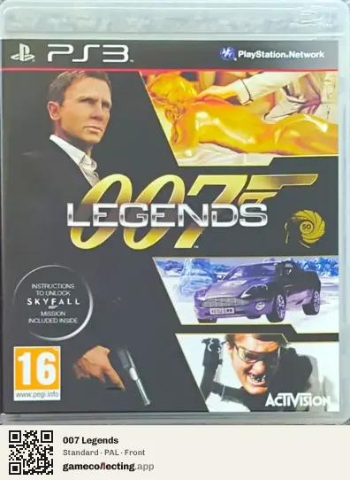 007 Legends PlayStation 3, PAL box front