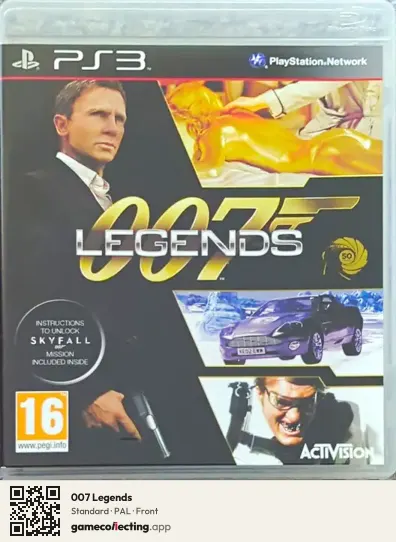 007 Legends PlayStation 3, PAL box front