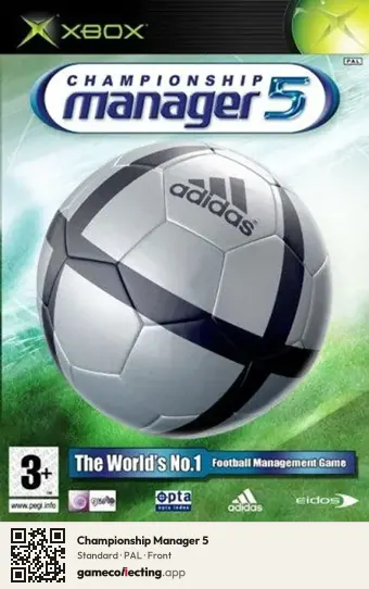 Championship Manager 5 Xbox, PAL box front