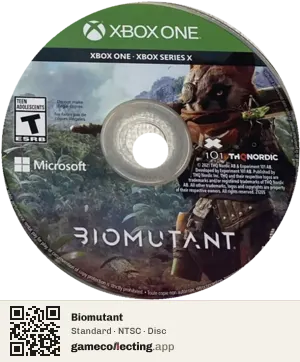Biomutant Xbox One, NTSC disc