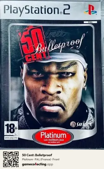 50 Cent: Bulletproof PlayStation 2, France box front