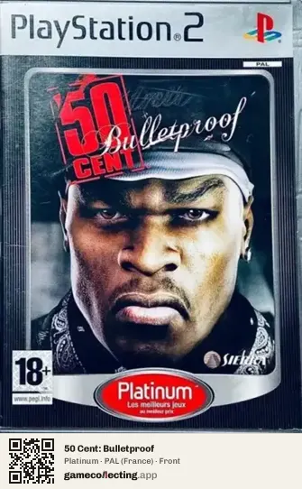 50 Cent: Bulletproof PlayStation 2, France box front