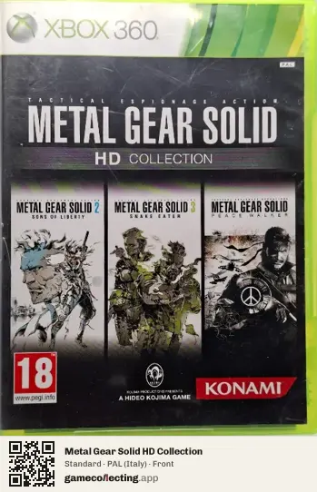 Metal Gear Solid HD Collection Xbox 360, Italy box front