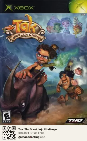 Tak: The Great Juju Challenge Xbox, NTSC box front