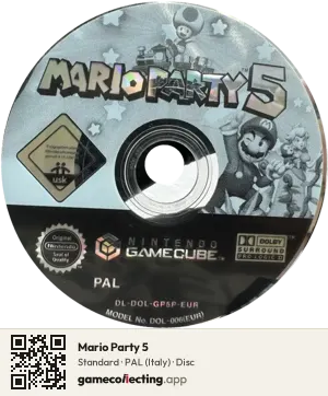 Mario Party 5 Nintendo GameCube, PAL disc