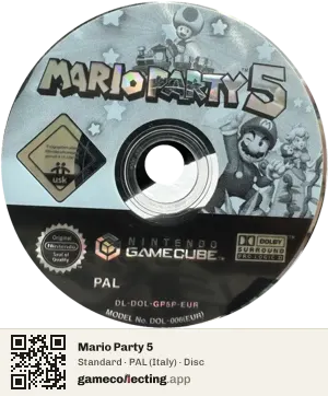 Mario Party 5 Nintendo GameCube, PAL disc
