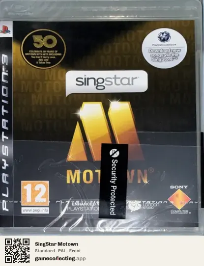 SingStar Motown PlayStation 3, PAL box front