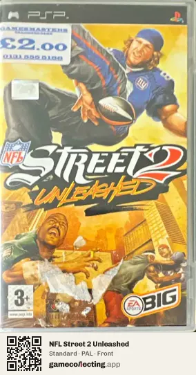 NFL Street 2 Unleashed PlayStation Portable, PAL box front