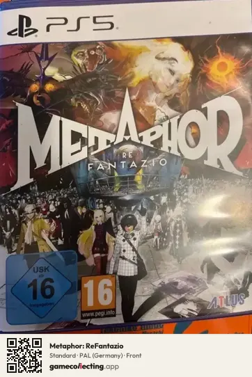 Metaphor: ReFantazio PlayStation 5, Germany box front