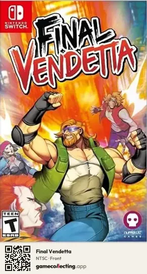 Final Vendetta Nintendo Switch, NTSC box front