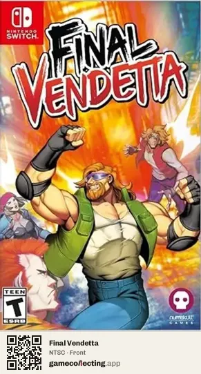 Final Vendetta Nintendo Switch, NTSC box front