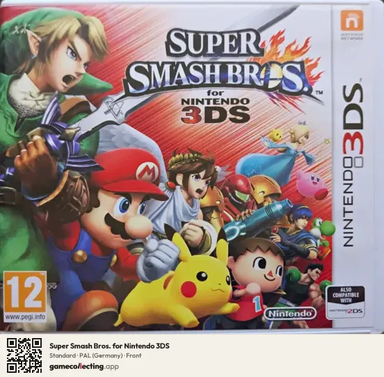 Super Smash Bros. for Nintendo 3DS Nintendo 3DS, Germany box front