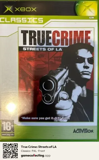True Crime: Streets of LA Xbox, PAL box front