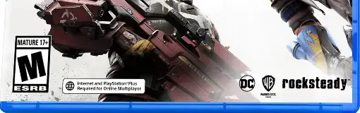 Suicide Squad: Kill the Justice League, the ESRB box on its front