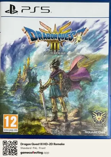 Dragon Quest III HD-2D Remake PlayStation 5, PAL box front