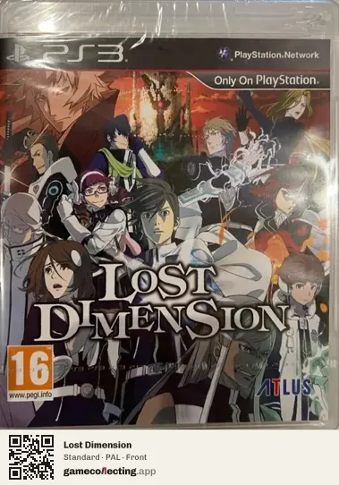 Lost Dimension PlayStation 3, PAL box front