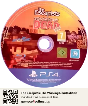The Escapists: The Walking Dead Edition PlayStation 4, PAL disc