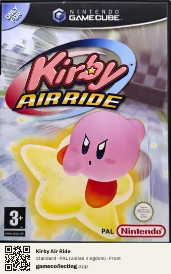 Kirby Air Ride Nintendo GameCube, United Kingdom box front