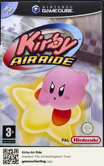 Kirby Air Ride Nintendo GameCube, United Kingdom box front