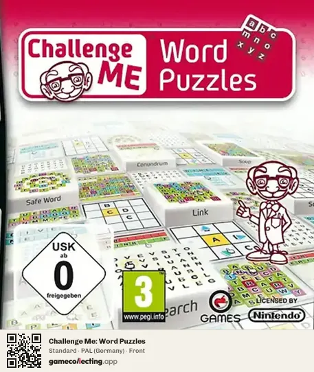 Challenge Me: Word Puzzles Nintendo DS, Germany box front