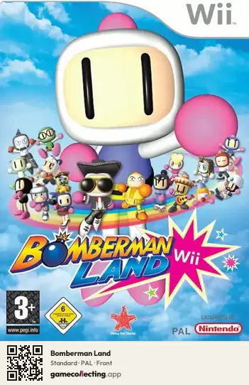 Bomberman Land Nintendo Wii, PAL box front