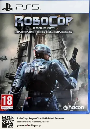 RoboCop: Rogue City: Unfinished Business PlayStation 5, Germany box front