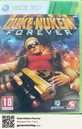 Duke Nukem Forever Xbox 360, PAL box front