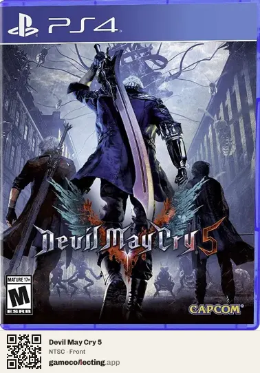Devil May Cry 5 PlayStation 4, NTSC box front