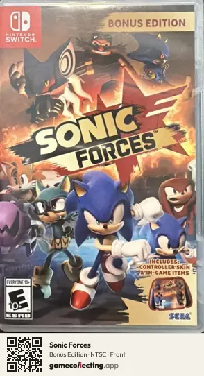 Sonic Forces Nintendo Switch, NTSC box front