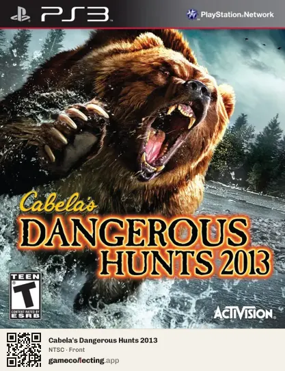 Cabela's Dangerous Hunts 2013 PlayStation 3, NTSC box front