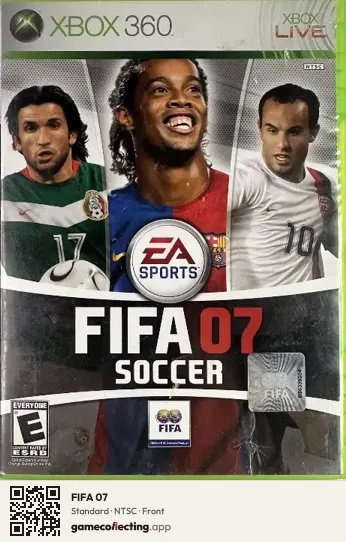 FIFA 07 Xbox 360, NTSC box front
