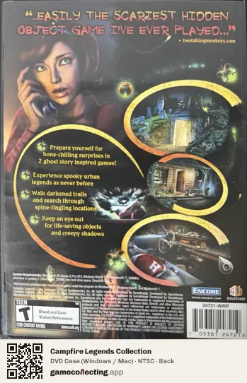 Campfire Legends Collection Computer, NTSC box back