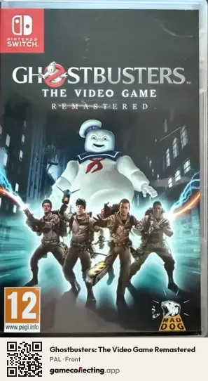 Ghostbusters: The Video Game Remastered Nintendo Switch, PAL box front