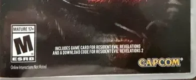 Resident Evil Revelations Collection, the ESRB box on its front