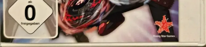 Beyblade: Evolution, the USK square on its front