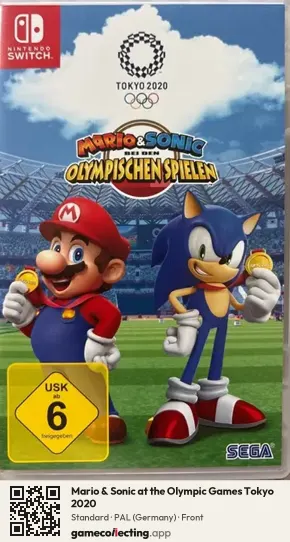 Mario & Sonic at the Olympic Games Tokyo 2020 Nintendo Switch, Germany box front