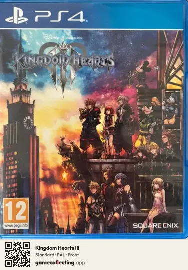 Kingdom Hearts III PlayStation 4, PAL box front