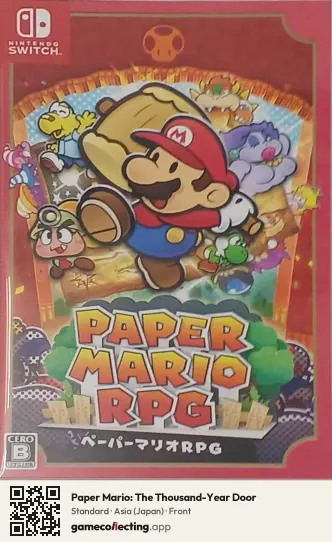 Paper Mario: The Thousand-Year Door Nintendo Switch, Asia box front
