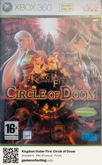 Kingdom Under Fire: Circle of Doom Xbox 360, France box front