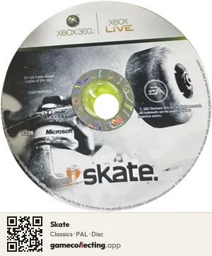 Skate Xbox 360, PAL disc