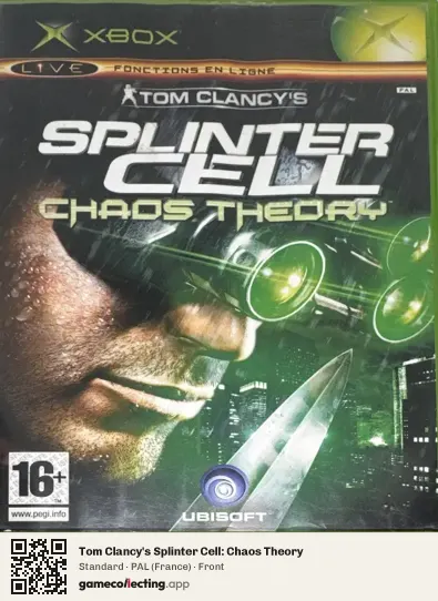 Tom Clancy's Splinter Cell: Chaos Theory Xbox, France box front