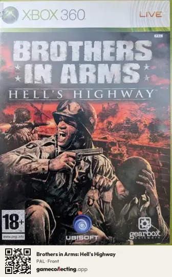 Brothers in Arms: Hell's Highway Xbox 360, PAL box front